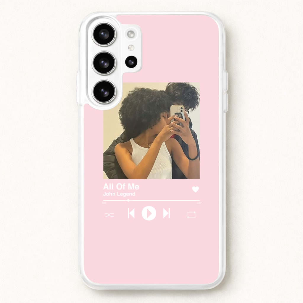 Album Cover - Personalised Couples Phone Case for Galaxy S26 Ultra