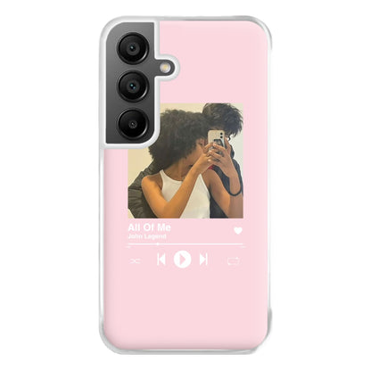 Album Cover - Personalised Couples Phone Case for Galaxy A55