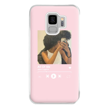 Album Cover - Personalised Couples Phone Case for Galaxy S9 Plus