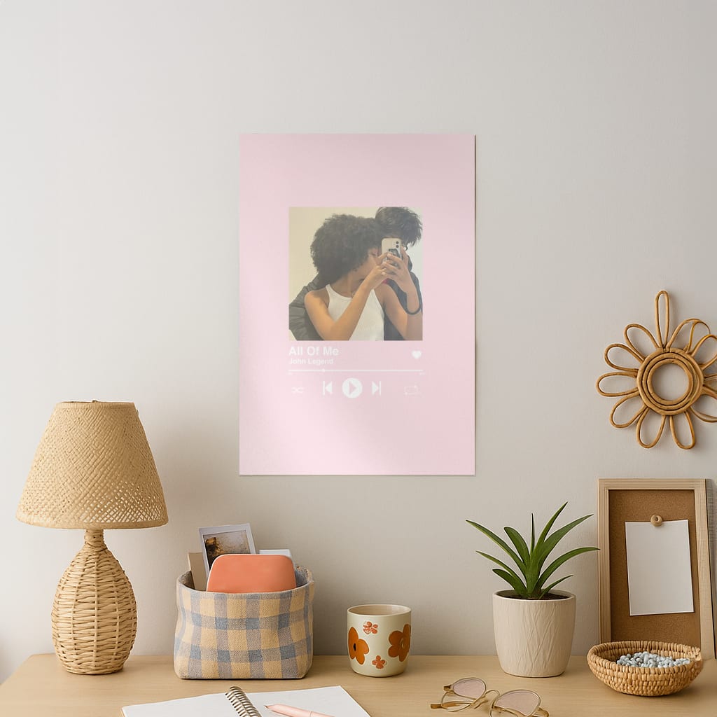 Album Cover - Personalised Couples Art Print