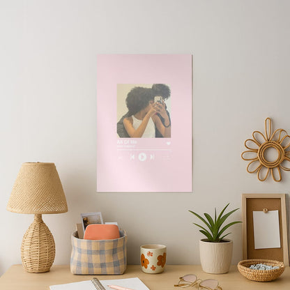 Album Cover - Personalised Couples Art Print