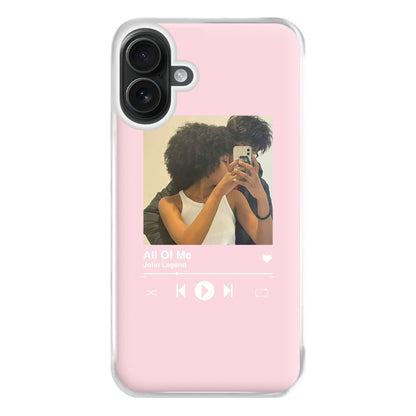 Album Cover - Personalised Couples Phone Case for iPhone 16 Plus