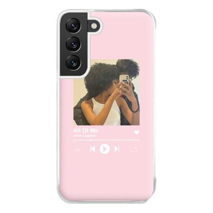 Album Cover - Personalised Couples Phone Case for Galaxy S22 Plus