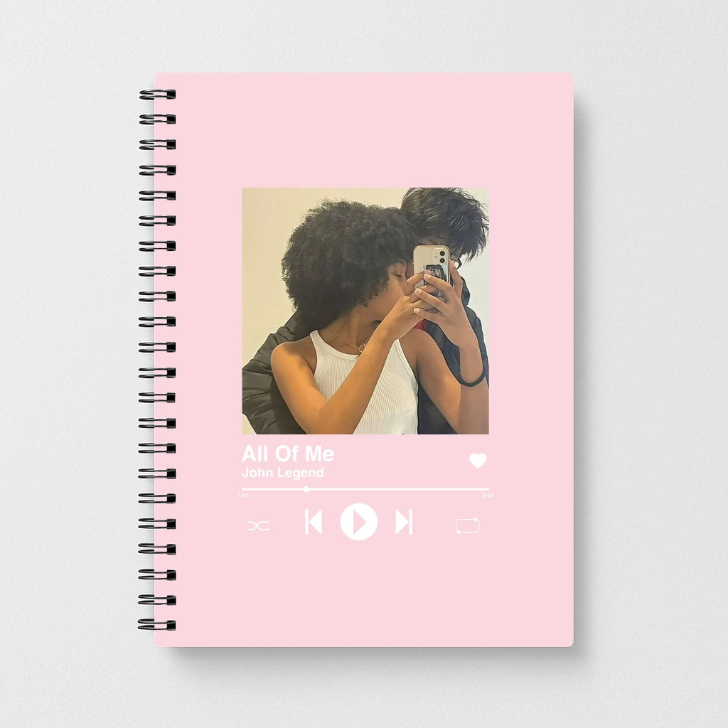 Album Cover - Personalised Couples Notebook