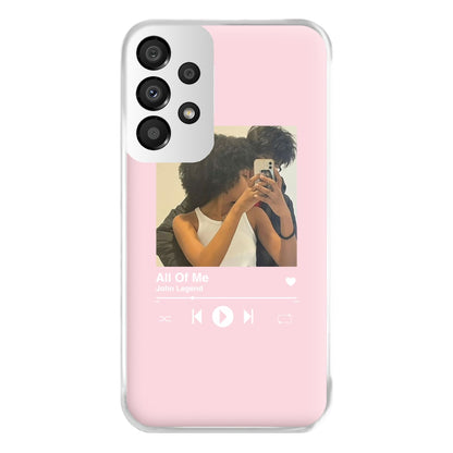 Album Cover - Personalised Couples Phone Case for Galaxy A33