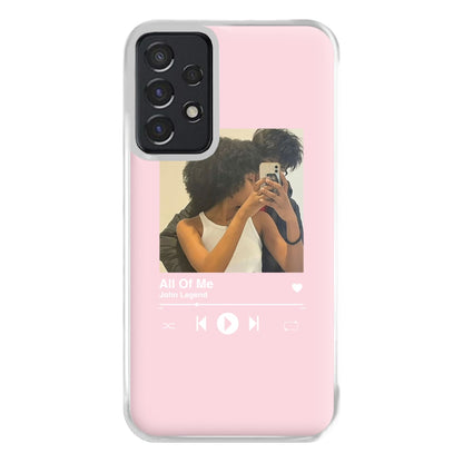 Album Cover - Personalised Couples Phone Case for Galaxy A52 / A52s