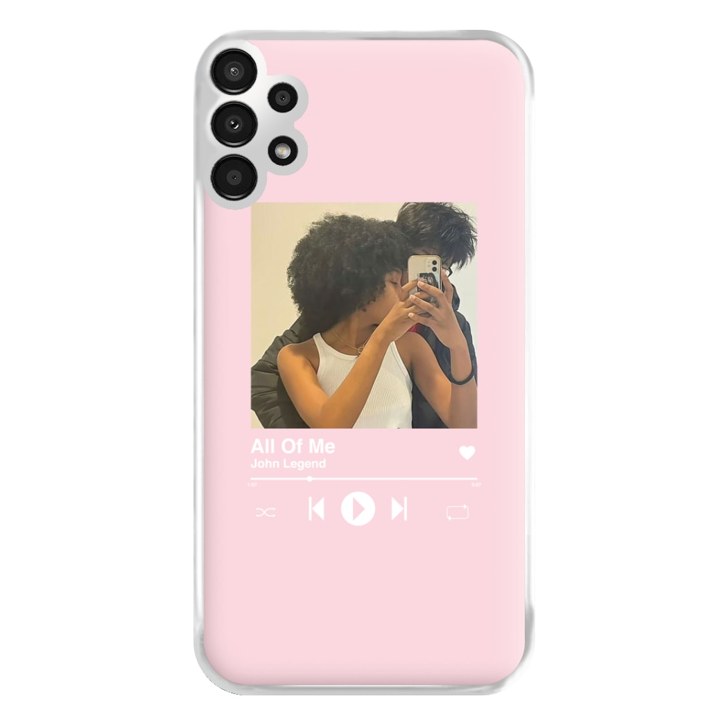 Album Cover - Personalised Couples Phone Case for Galaxy A13