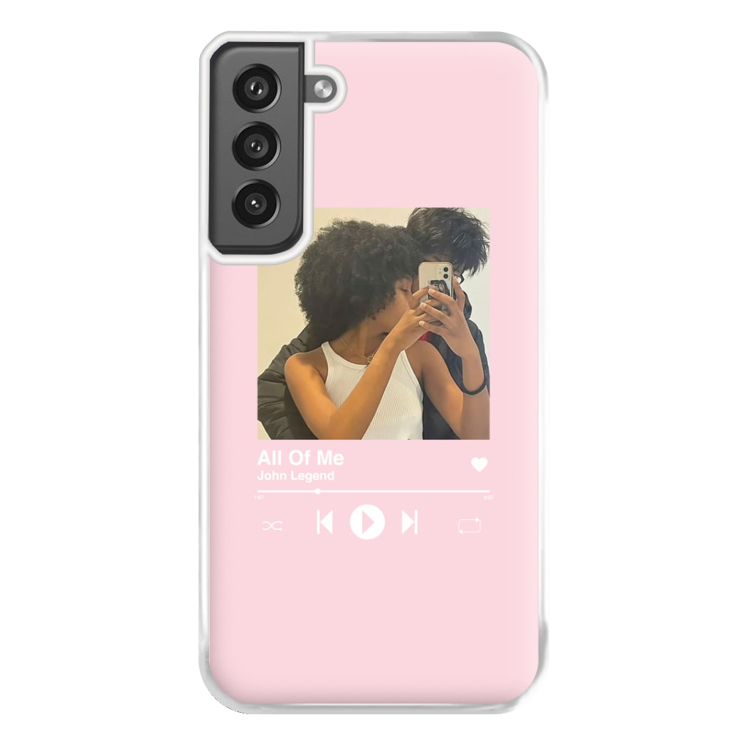 Album Cover - Personalised Couples Phone Case for Galaxy S21FE