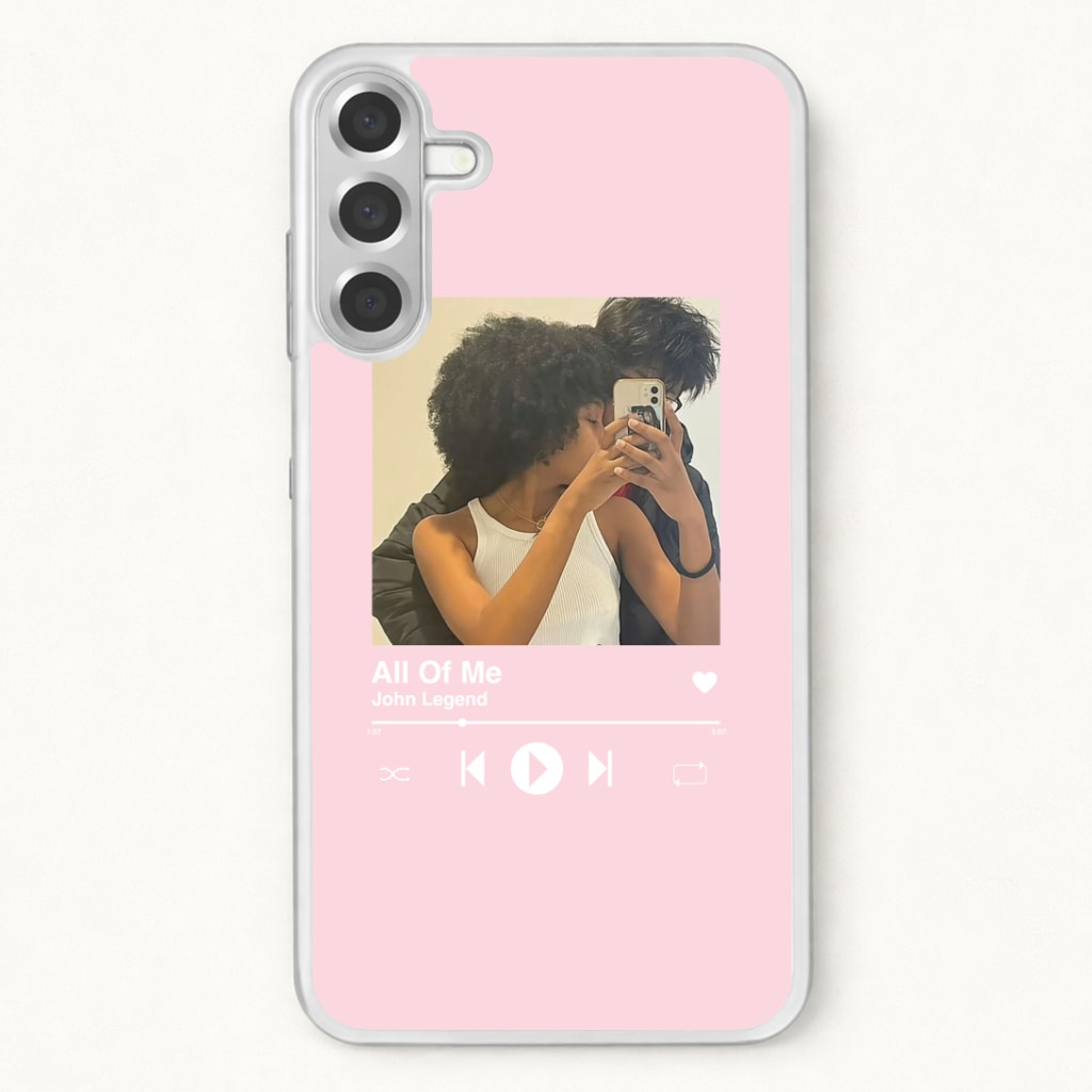Album Cover - Personalised Couples Phone Case for Galaxy A17