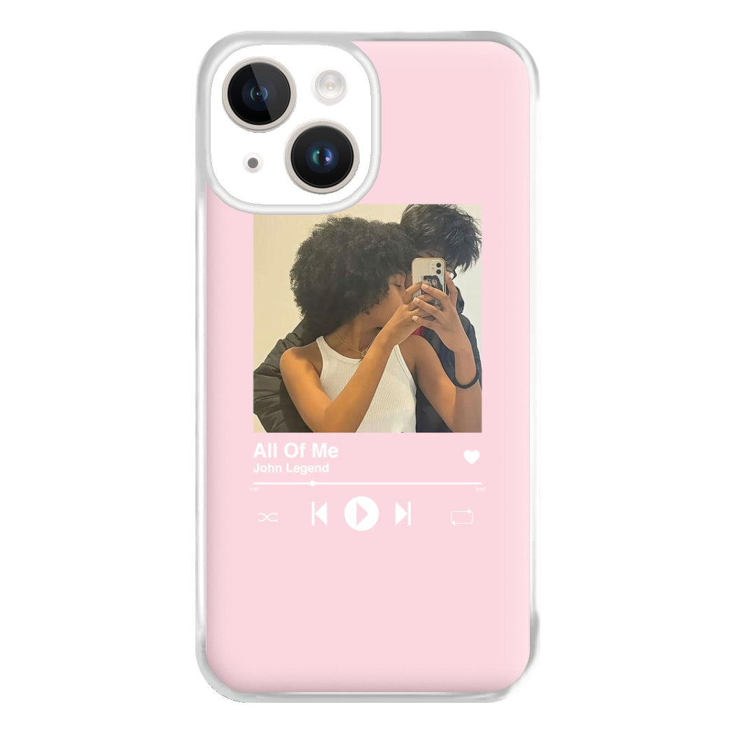 Album Cover - Personalised Couples Phone Case for iPhone 14