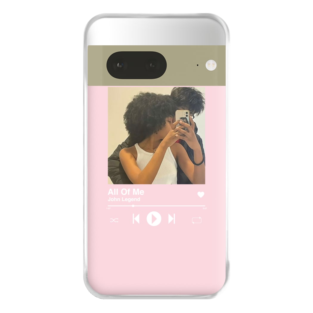 Album Cover - Personalised Couples Phone Case for Google Pixel 7a