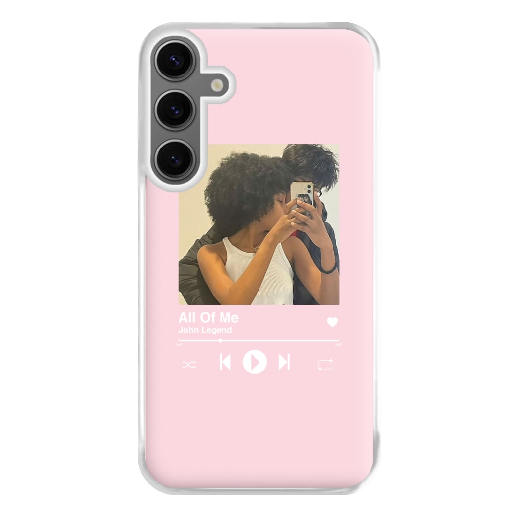 Album Cover - Personalised Couples Phone Case for Galaxy S24FE