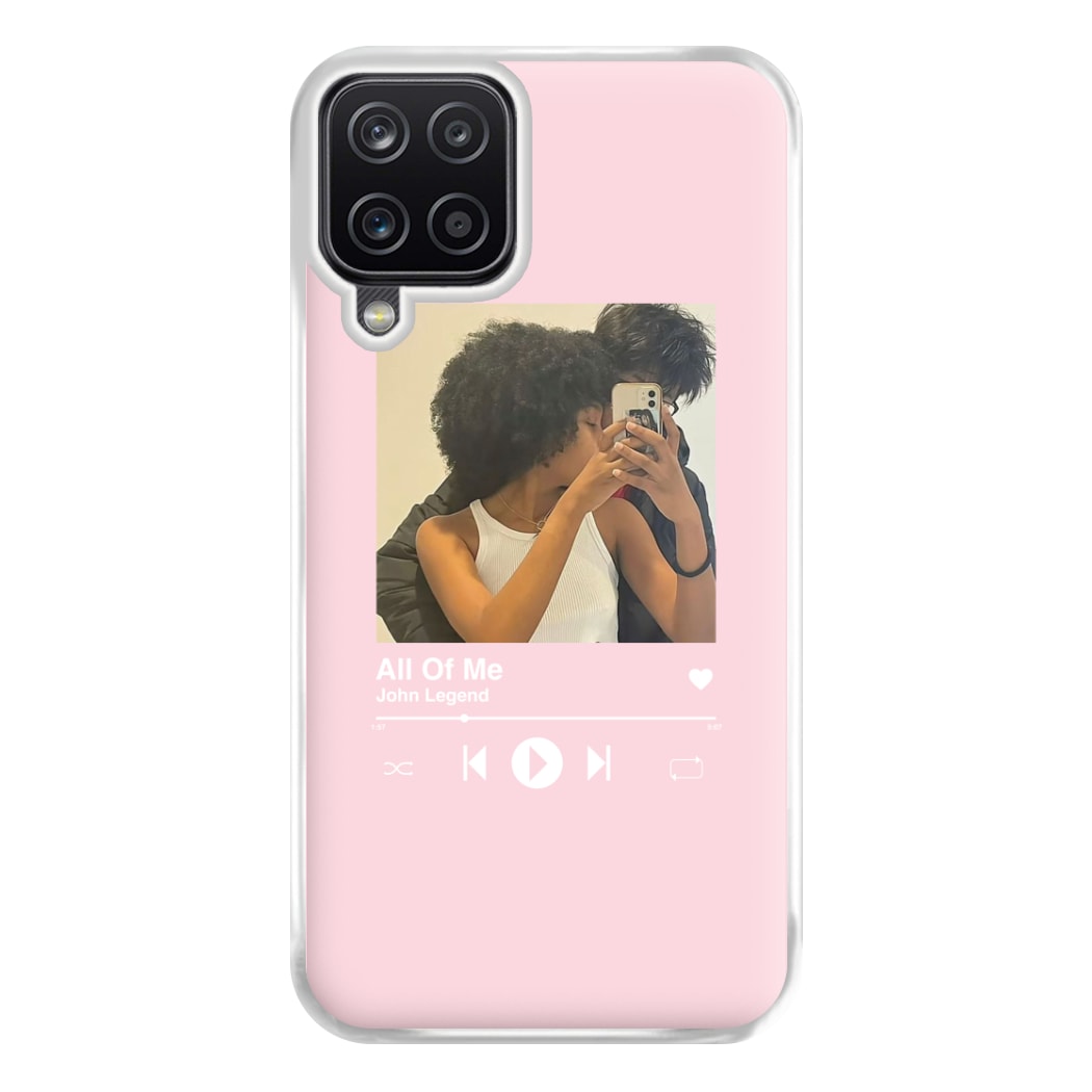 Album Cover - Personalised Couples Phone Case for Galaxy A12