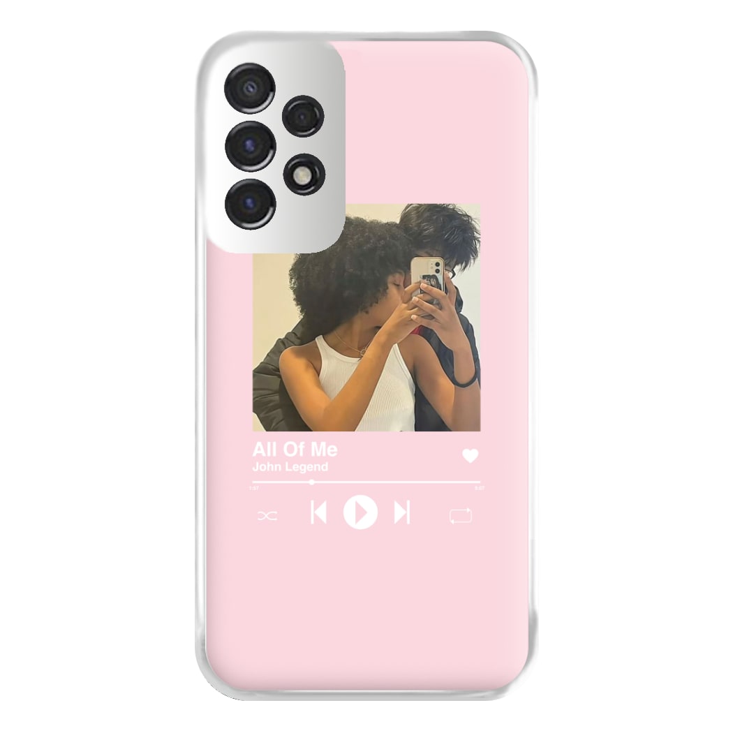 Album Cover - Personalised Couples Phone Case for Galaxy A53