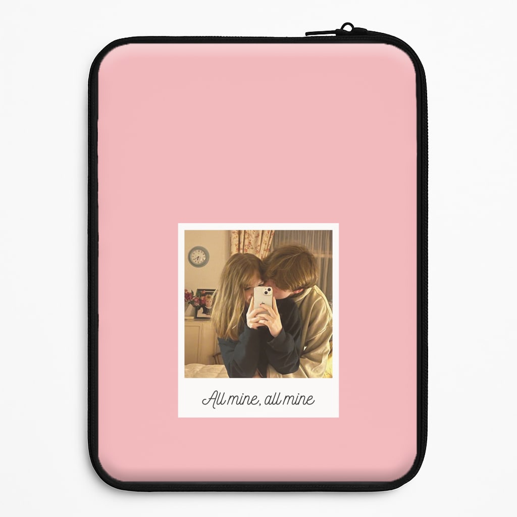 All Mine, All Mine - Personalised Couples Laptop Sleeve