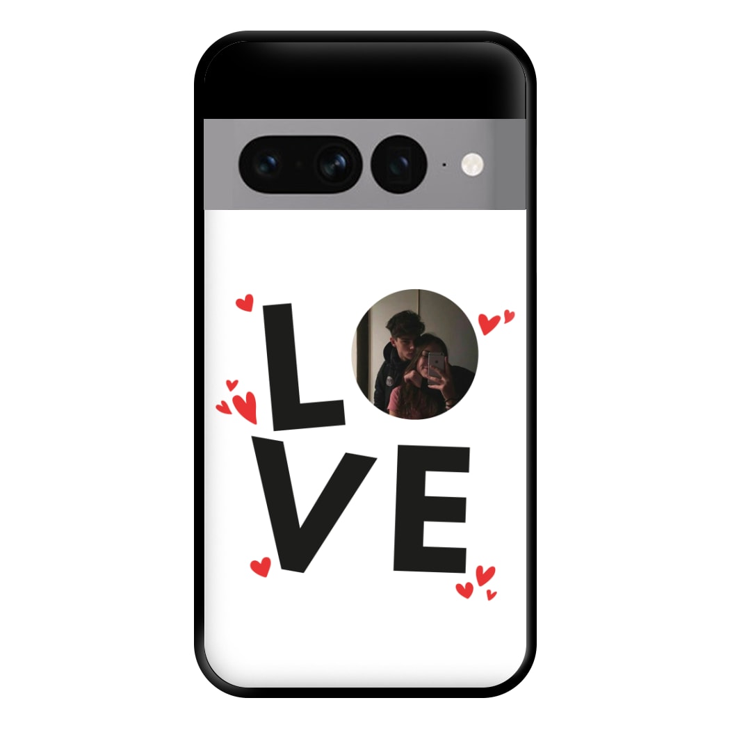 Love - Personalised Couples Phone Case for Google Pixel 7 Pro