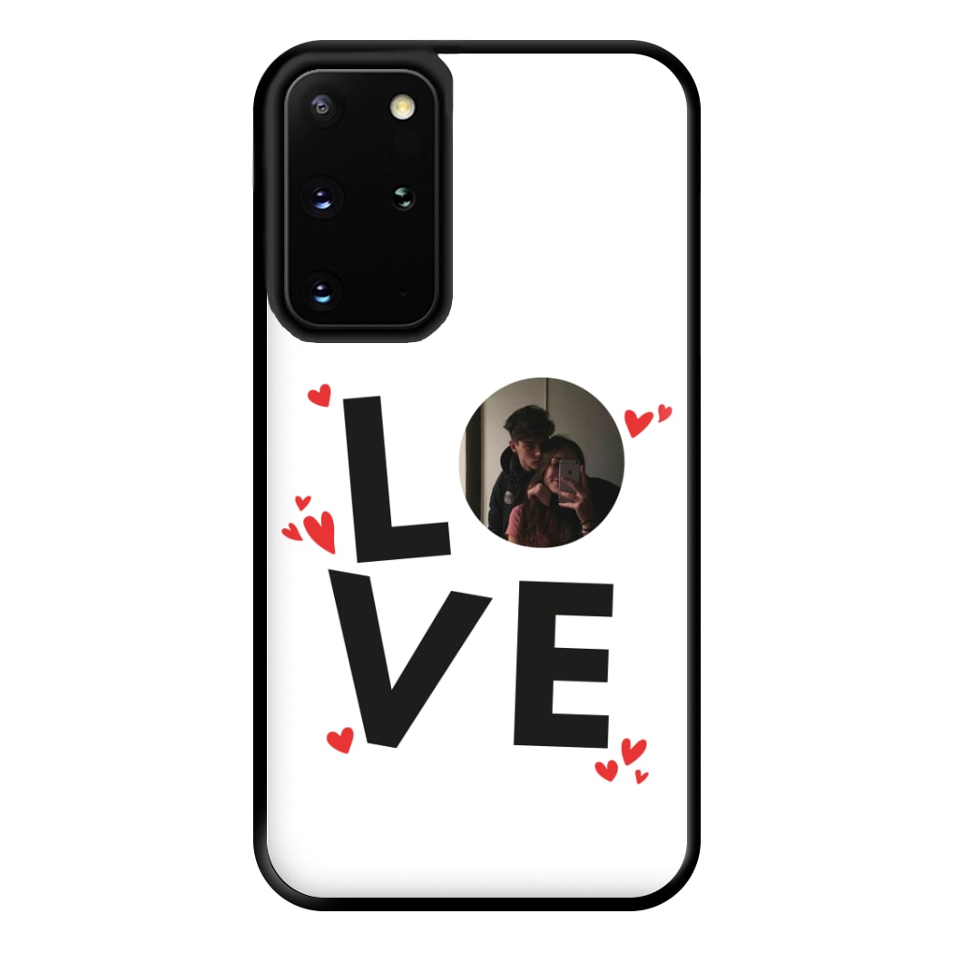 Love - Personalised Couples Phone Case for Galaxy S20 Plus