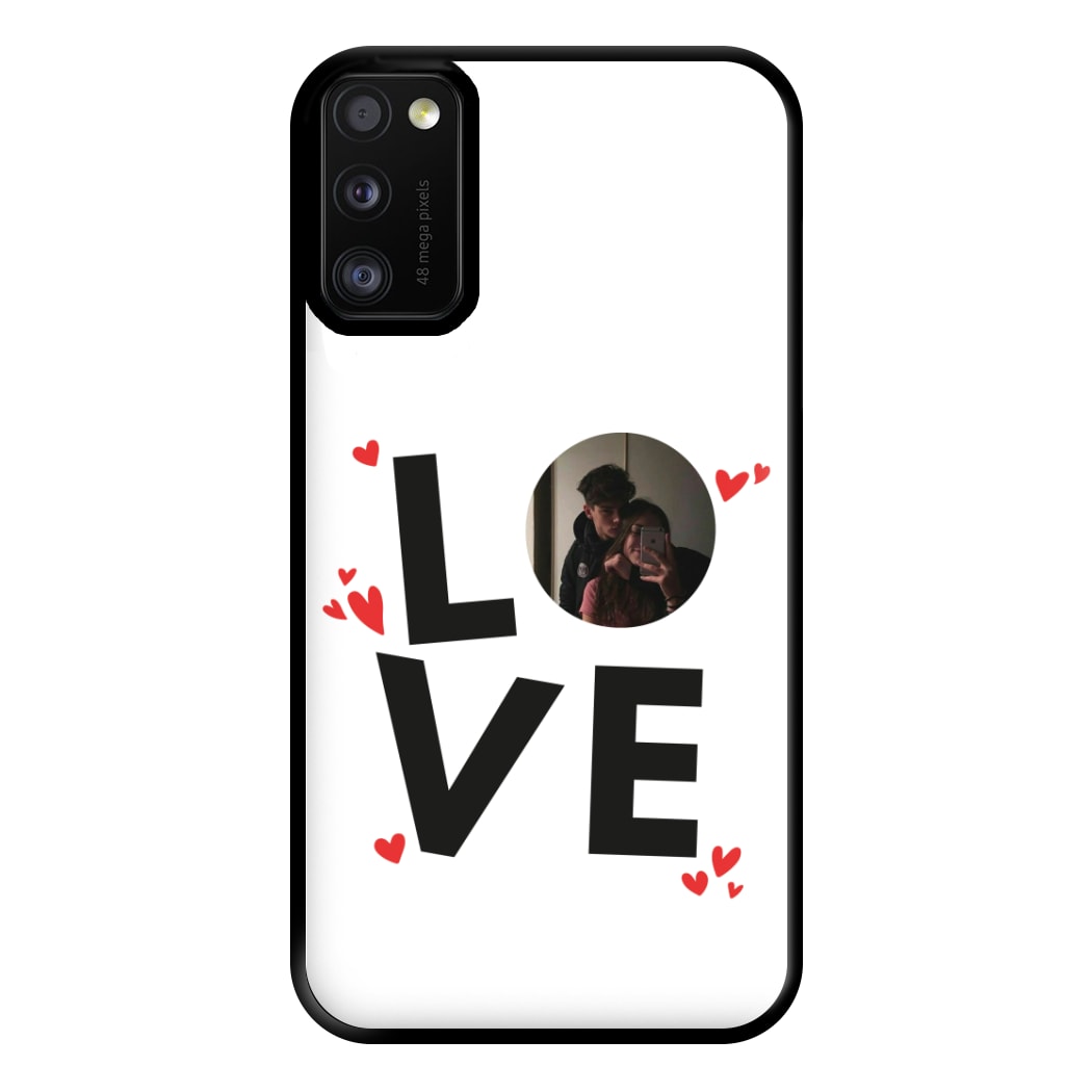 Love - Personalised Couples Phone Case for Galaxy A41