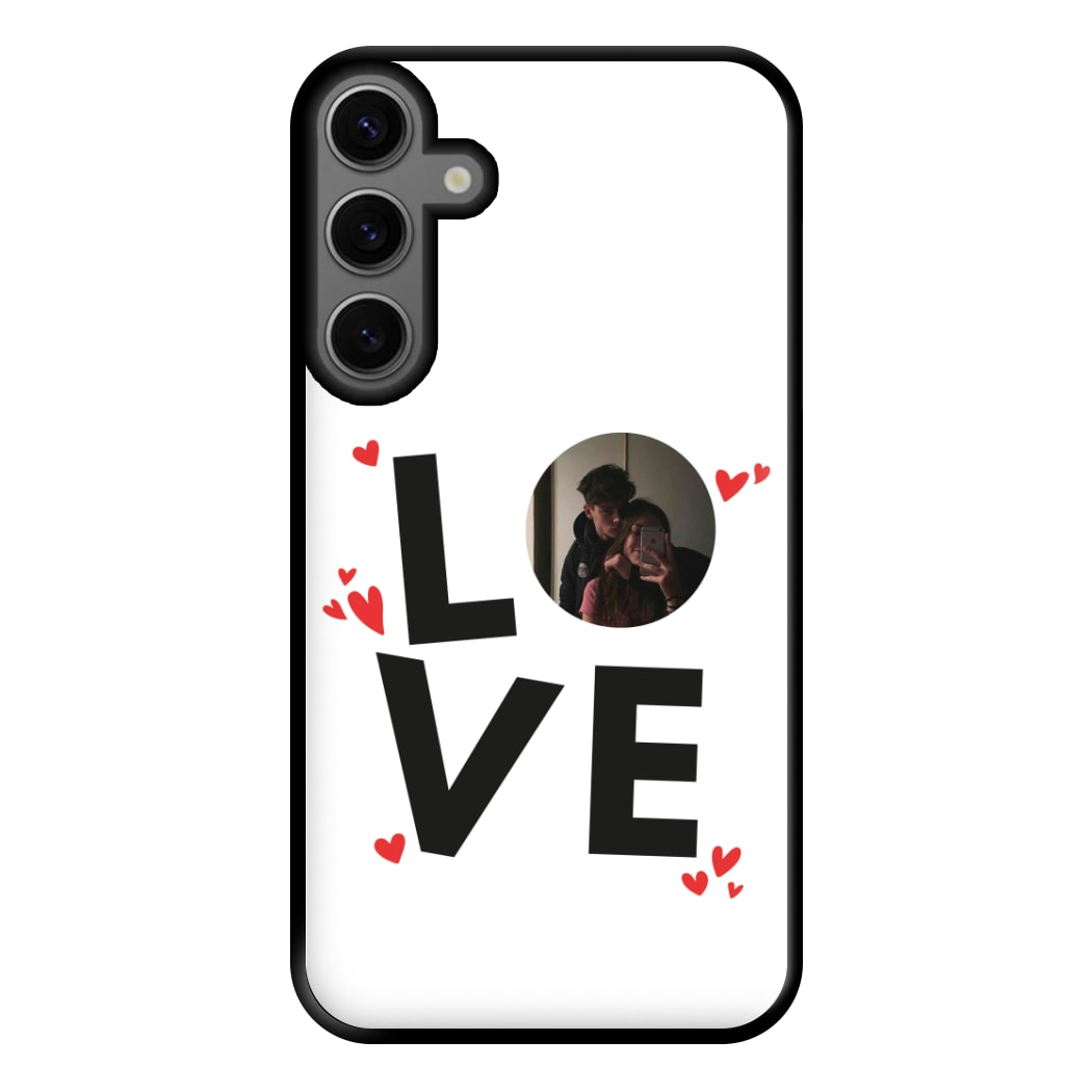 Love - Personalised Couples Phone Case for Galaxy S23FE