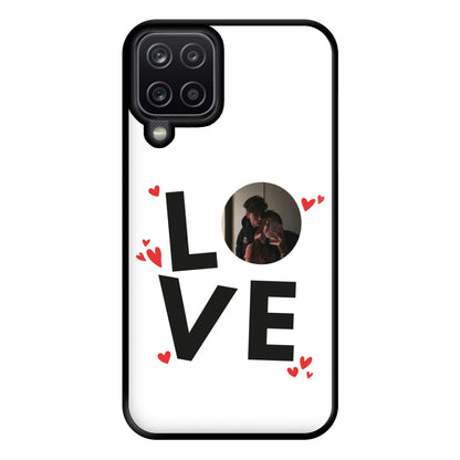 Love - Personalised Couples Phone Case for Galaxy A12