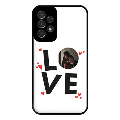 Love - Personalised Couples Phone Case for Galaxy A53