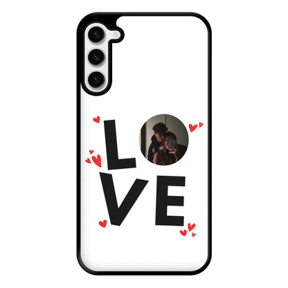 Love - Personalised Couples Phone Case for Galaxy S23 Plus