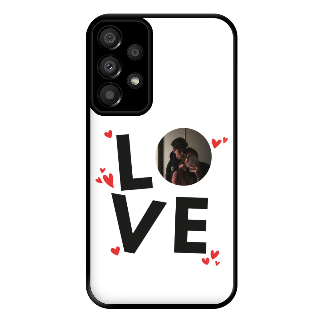 Love - Personalised Couples Phone Case for Galaxy A33