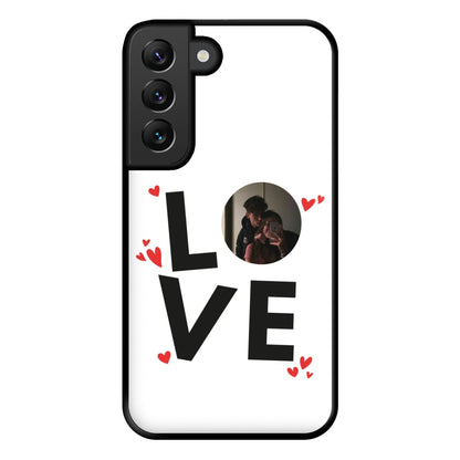 Love - Personalised Couples Phone Case for Galaxy S22 Plus