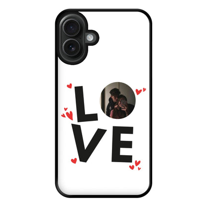 Love - Personalised Couples Phone Case for iPhone 16 Plus