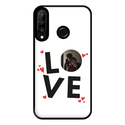 Love - Personalised Couples Phone Case for Huawei P30 Lite