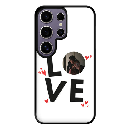 Love - Personalised Couples Phone Case for Galaxy S25 Ultra