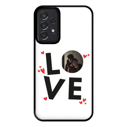 Love - Personalised Couples Phone Case for Galaxy A52 / A52s