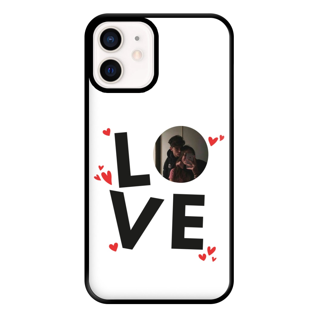 Love - Personalised Couples Phone Case for iPhone 13 Mini