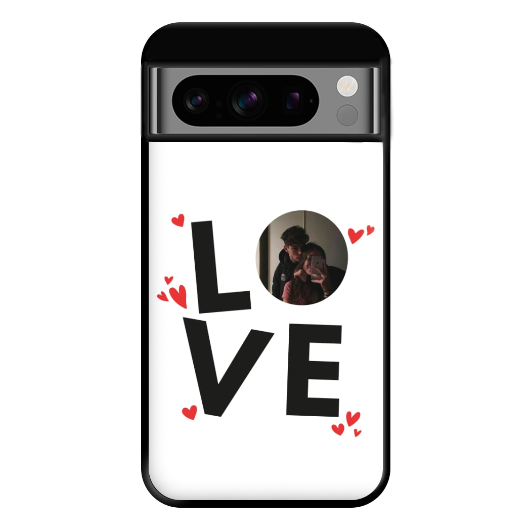 Love - Personalised Couples Phone Case for Google Pixel 8 Pro