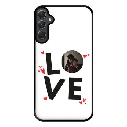 Love - Personalised Couples Phone Case for Galaxy A14