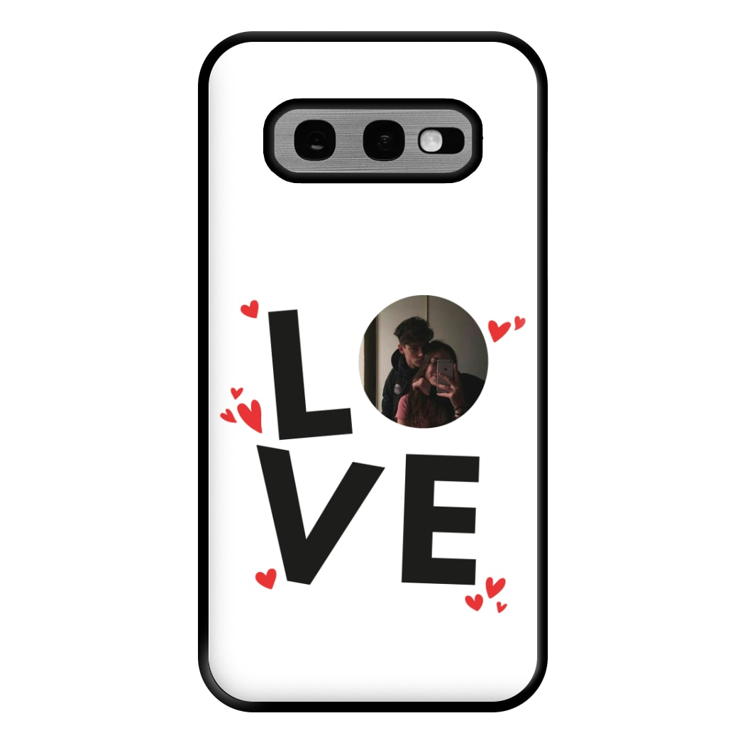 Love - Personalised Couples Phone Case for Galaxy S10e