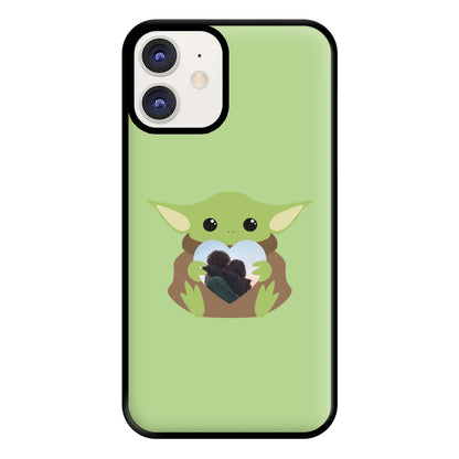 Baby Yoda - Personalised Couples Phone Case for iPhone 11