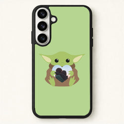 Baby Yoda - Personalised Couples Phone Case for Galaxy S26