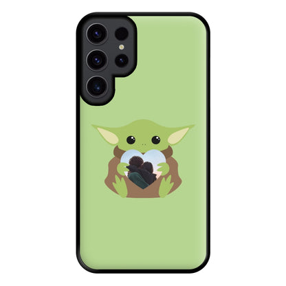 Baby Yoda - Personalised Couples Phone Case for Galaxy S23 Ultra