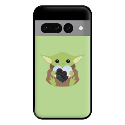 Baby Yoda - Personalised Couples Phone Case for Google Pixel 7 Pro