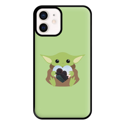 Baby Yoda - Personalised Couples Phone Case for iPhone 13 Mini