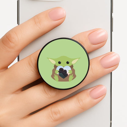 Baby Yoda - Personalised Couples Phone Grip