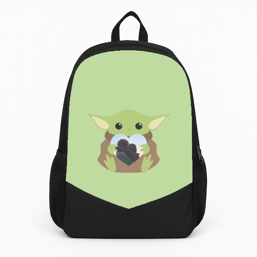 Baby Yoda - Personalised Couples Backpack