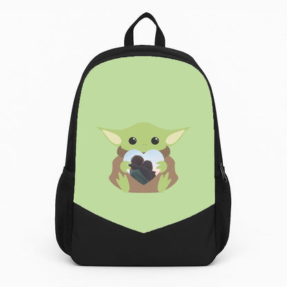 Baby Yoda - Personalised Couples Backpack