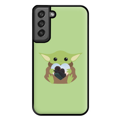 Baby Yoda - Personalised Couples Phone Case for Galaxy S21FE