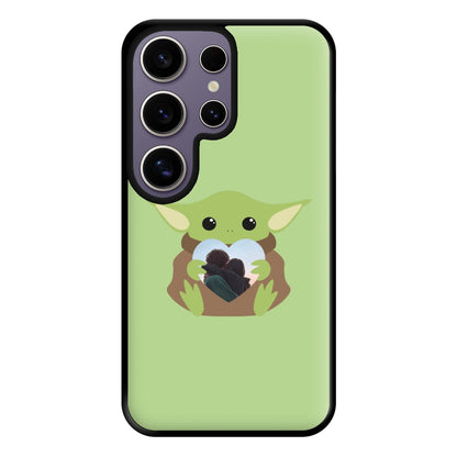 Baby Yoda - Personalised Couples Phone Case for Galaxy S25 Ultra