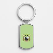 Baby Yoda - Personalised Couples Luxury Keyring 1