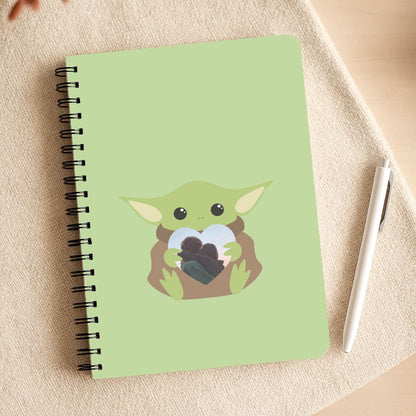 Baby Yoda - Personalised Couples Notepad