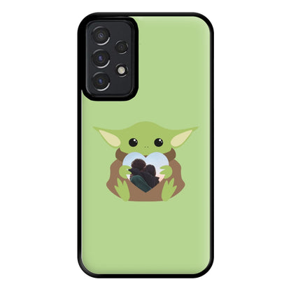 Baby Yoda - Personalised Couples Phone Case for Galaxy A52 / A52s