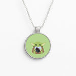 Baby Yoda - Personalised Couples Circle Necklace